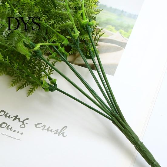 Faux Plant Simulation DIY 7 Branches Plastic 49 Refreshing Leaves Fake Greenery Fern Home Supplies Realistic Appearance