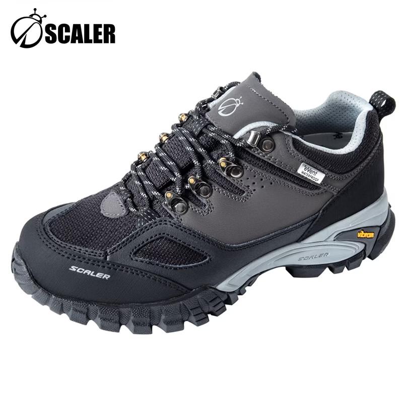 SCALER X9513935 Unisex Suede Waterproof Low-Cut Hiking Shoes 45