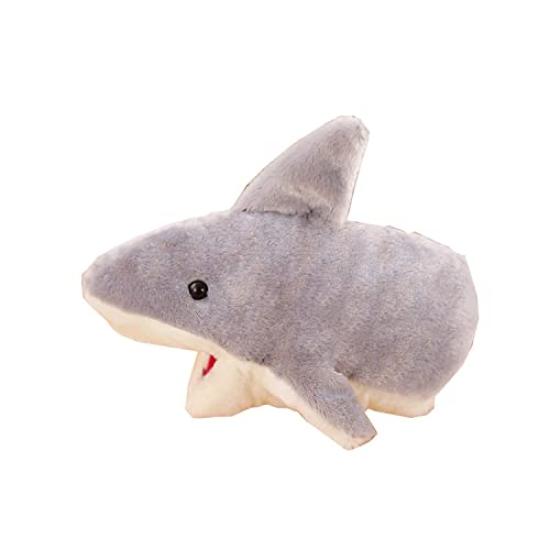 (pont du monde) puppet hand puppet stuffed animal ventriloquism puppet show finger puppet children animal (shark)