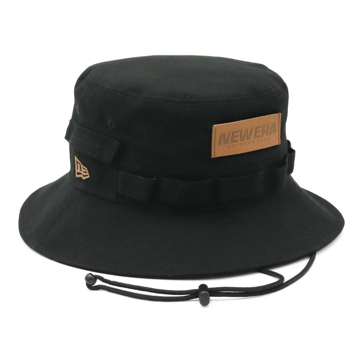 

Шляпа для приключений на открытом воздухе New Era из утиного холста черного цвета, размер SM, оливково-зеленая, с кожаной нашивкой ADV, черная