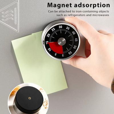 Timer Visivo Magnetico Orologio Meccanico a Conto alla Rovescia Allarme Sonoro in Acciaio Inossidabile per Cottura, Biscotti, Studio Quadrante Facile da Leggere Timer da Cucina 0-60 Minuti