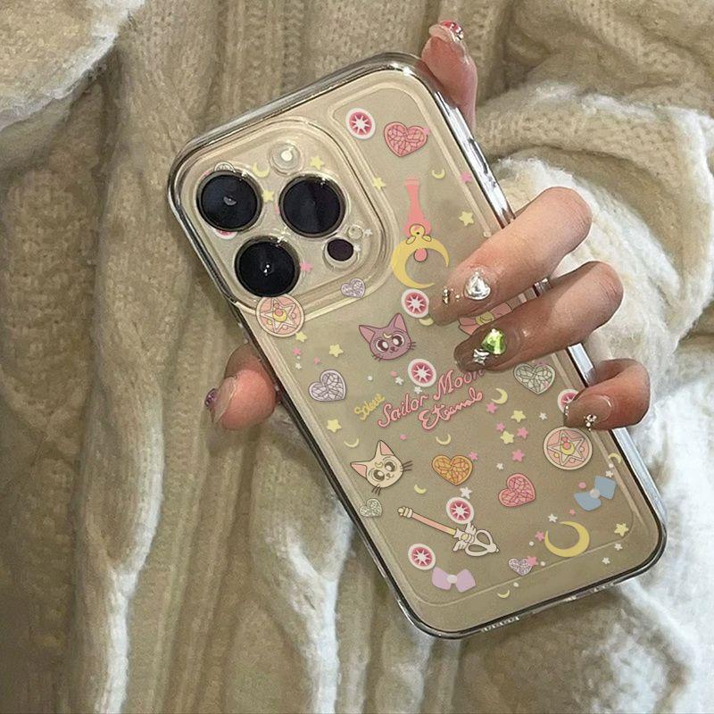 Luna kitten is suitable for Apple 15 16promax mobile phone case 16 cartoon 13 pro space case 14 fine hole XSXR.