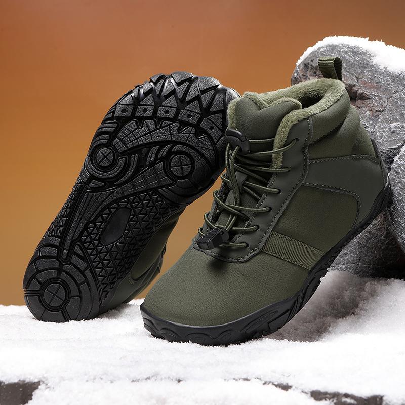 Children Warm Snow Boots Kids Winter Cotton Shoes Non-slip Snow Outdoor Warm Plush Boots High Top Warm Furry Footwear Waterproof Warm Sneakers