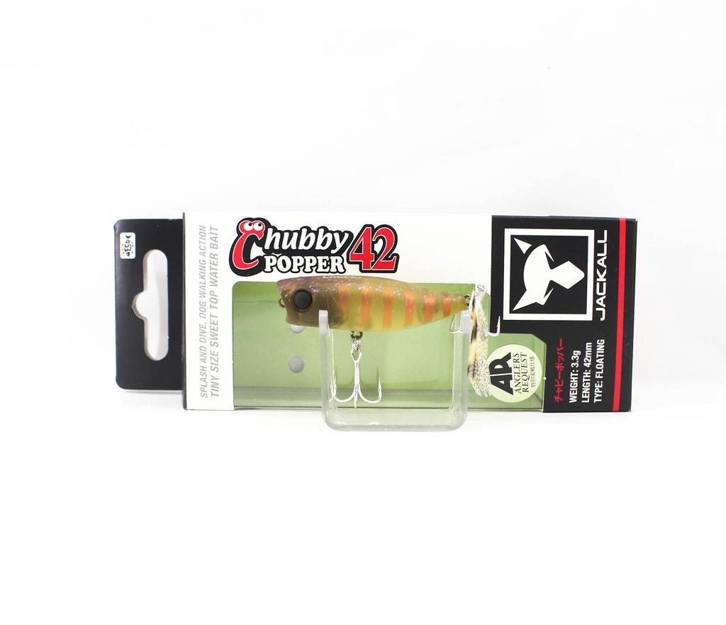 Jackall Chubby Popper 42 Floating Lure Shimashima Cricket (0139)