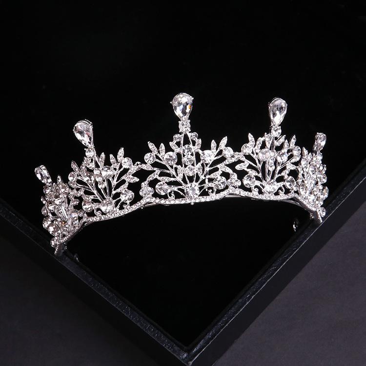 Европейская и американская свадебная корона для волос, головной убор, золотая заколка для волос со стразами, свадебная корона, аксессуары для свадебного платья, банкета, дня рождения