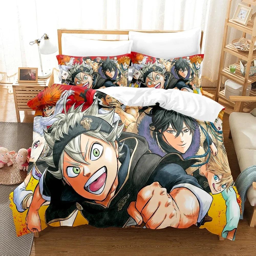 3D Print Anime Black Clover Bedding Collections Duvet Cover Collection With Pillowcase Twin Full Queen King Bedclothes With Bed Linen Home Textiles