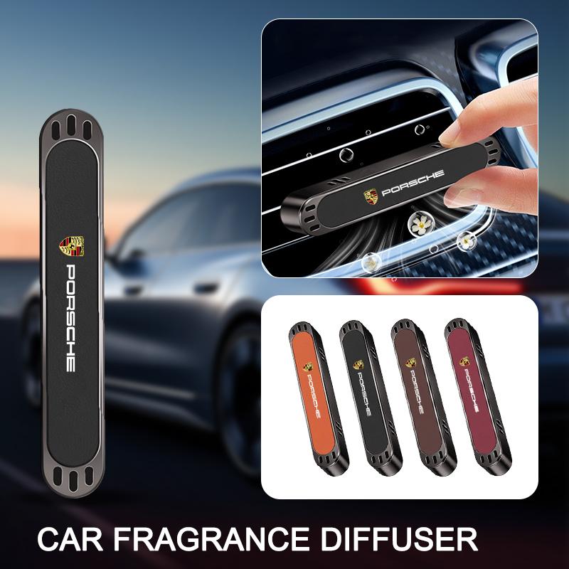 AABI1 Car Interior Air Outlet Perfume Air Conditioner Aromatherapy Sticker Freshener For Porsche Cayenne GTS Panamera Carrera GT3