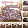 1PC Leopard Print Pattern Bedding Quilt Set Quilt Cover Pillowcase Home Decoration Birthday Gift (1 * Duvet Cover + 8 * Pillowcase, Without Core)