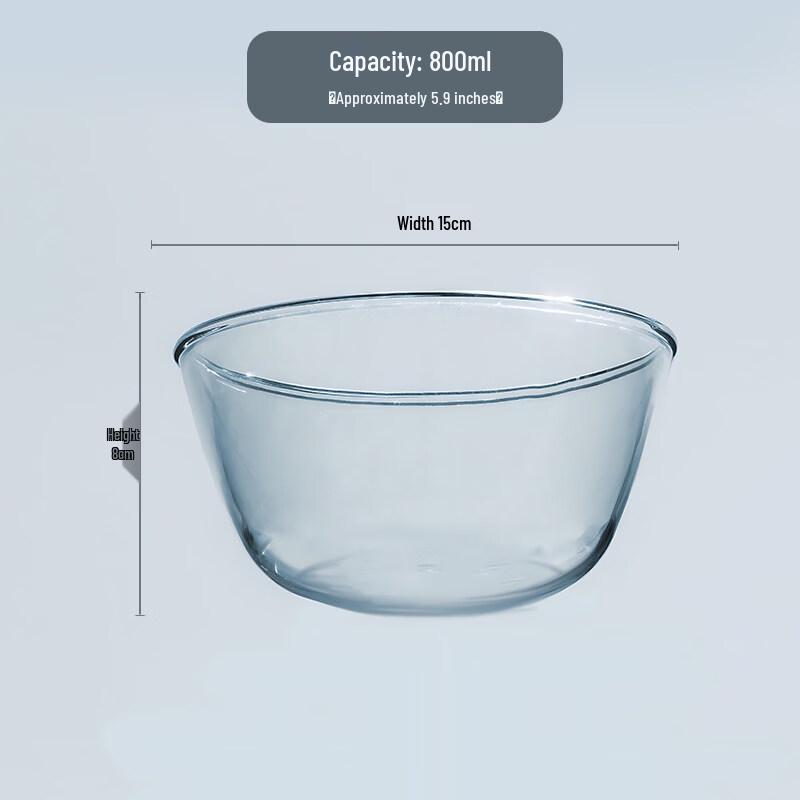 Jingbaodi Heat-Resistant Glass Mixing Bowl Set