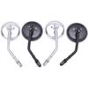 DREAMIZER 3" Motorcycle Vintage Mirrors Round Rear View Mirror 8Mm Black Compatible With Harley Davidson Dyna Bobber Softail Chopper Cruiser Cafe