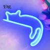 Neon Cat Wall Light LED Sign Sconce for Bedroom Decor, Cute Cartoon Animal Lighting Light, Energy Saving Decorative Lamp Living Room And Party