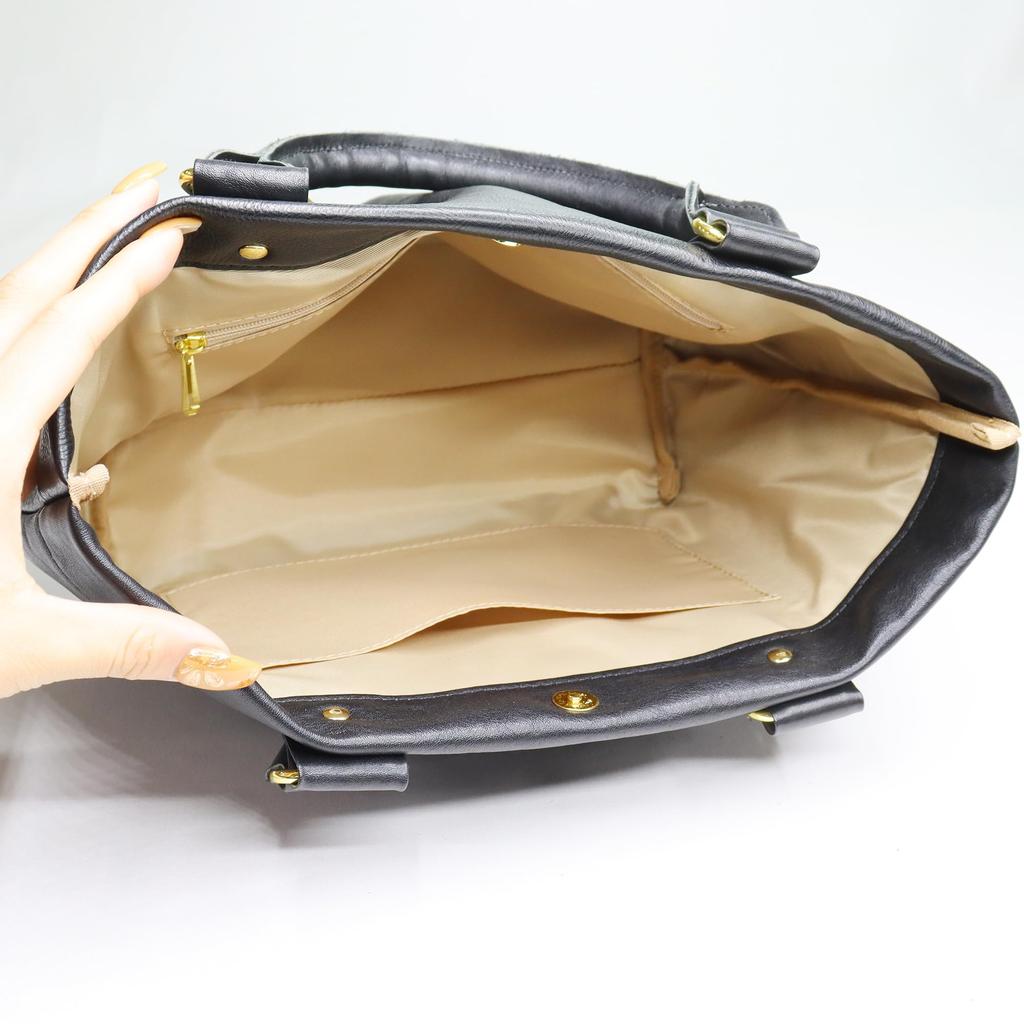 Reconni Women's Genuine Leather Tote Bag, Small, Mini Tote, 2-Way, Perfect for Everyday Use, Camel