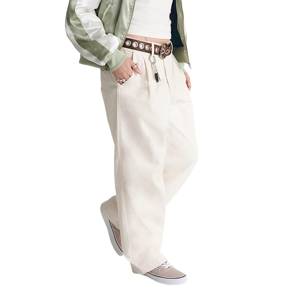 Vans Pleated Vintage Solid Color Casual Pants Women bottoms VN0010CMDJR