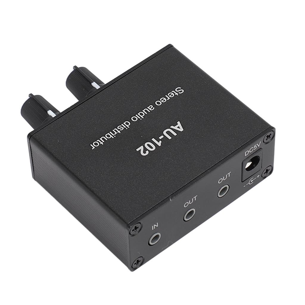 2 Channel Sound Amplifier 1 Input 2 Output 3.5mm Independent Control Stereo Sound Distributor Sound Preamplifier
