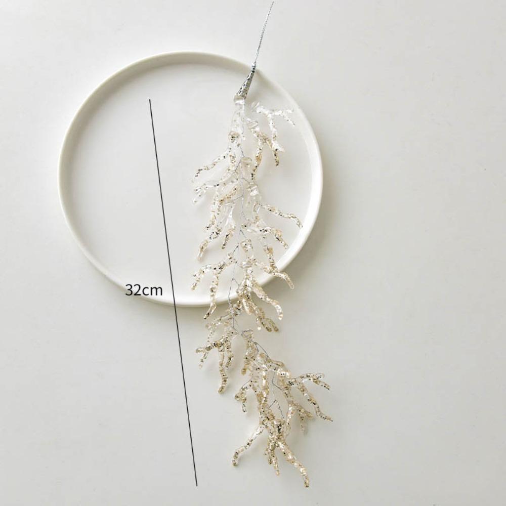 New Acrylic Christmas Crystal Pendants Glitter DIY Christmas Tree Ornaments Icicle Ice edge Crystal Hanging Merry Christma