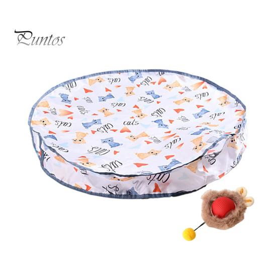 

Интерактивные игрушки для кошек, живущих в помещении. Быстро катящийся мяч для игры в прятки. Мячи для кошек с 28-дюймовым игровым ковриком. Развлечения для кошек в помещении. C