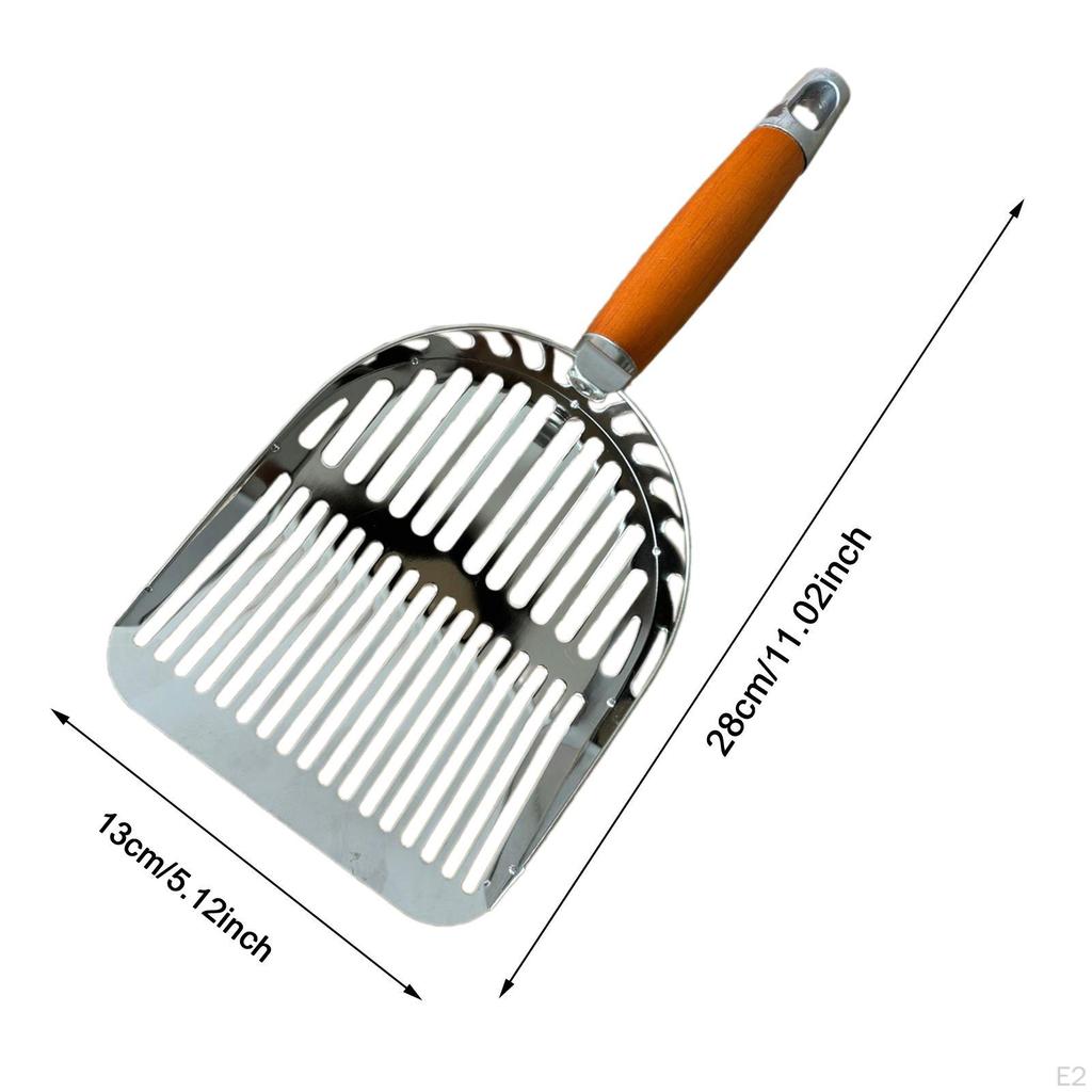 Cat Sand Scoop, Litter Stainless Steel Strainer Cleaner Pet Cleaning Scoop for