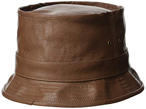 Sense of Grace FL Pork Pie Hat, Dark Brown, Faux Leather, Japan, Free Size