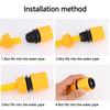 Garden Quick Hose Connector 1/2"3/4" Faucet Adapter Hose Coupling Joint Adapter Extender Set Hose Pipe Tube Irrigation Watering