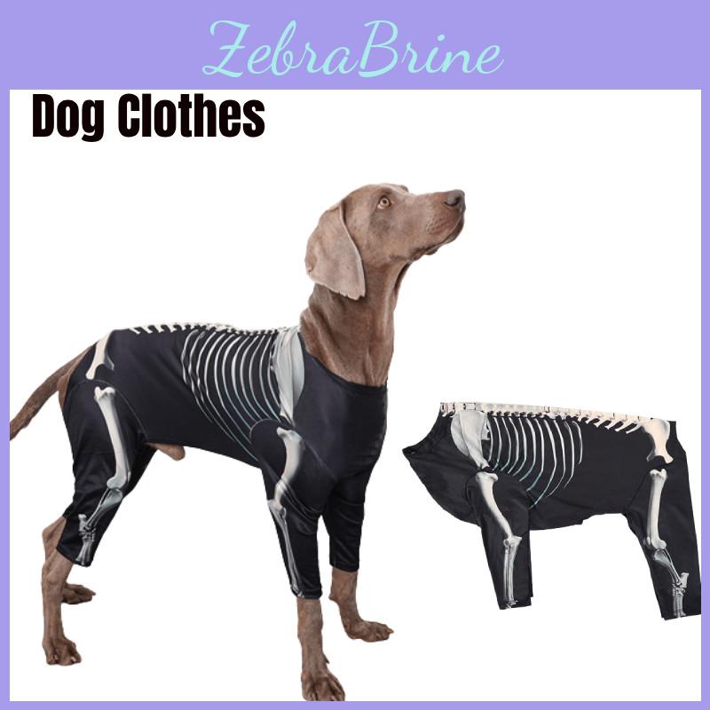 Premium Polyester Dog Clothes For Halloween Transform Your Dog Into A Cool Skeleton