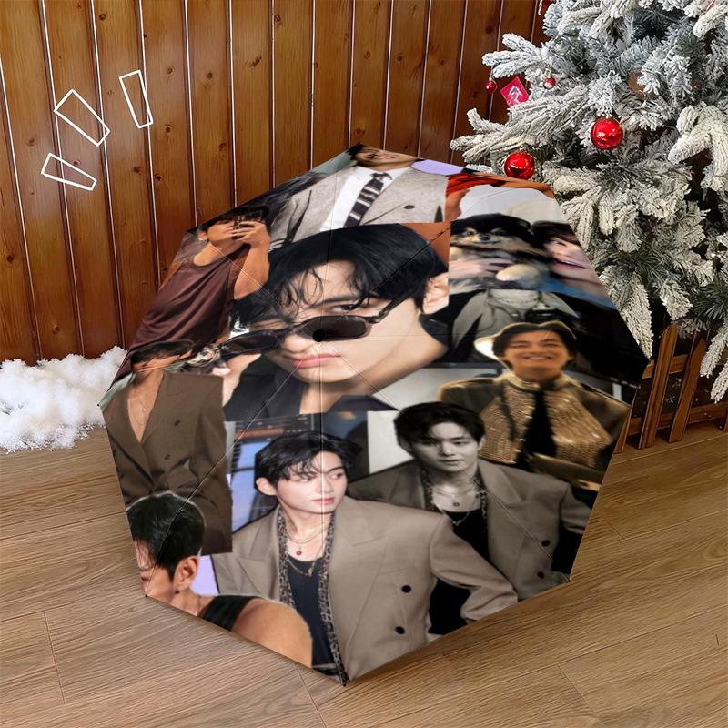 Kim Taehyung Automatic Umbrella Suitable Travel Portable Umbrella Outdoor Sun Shading Umbrella Gift Daily Essentials