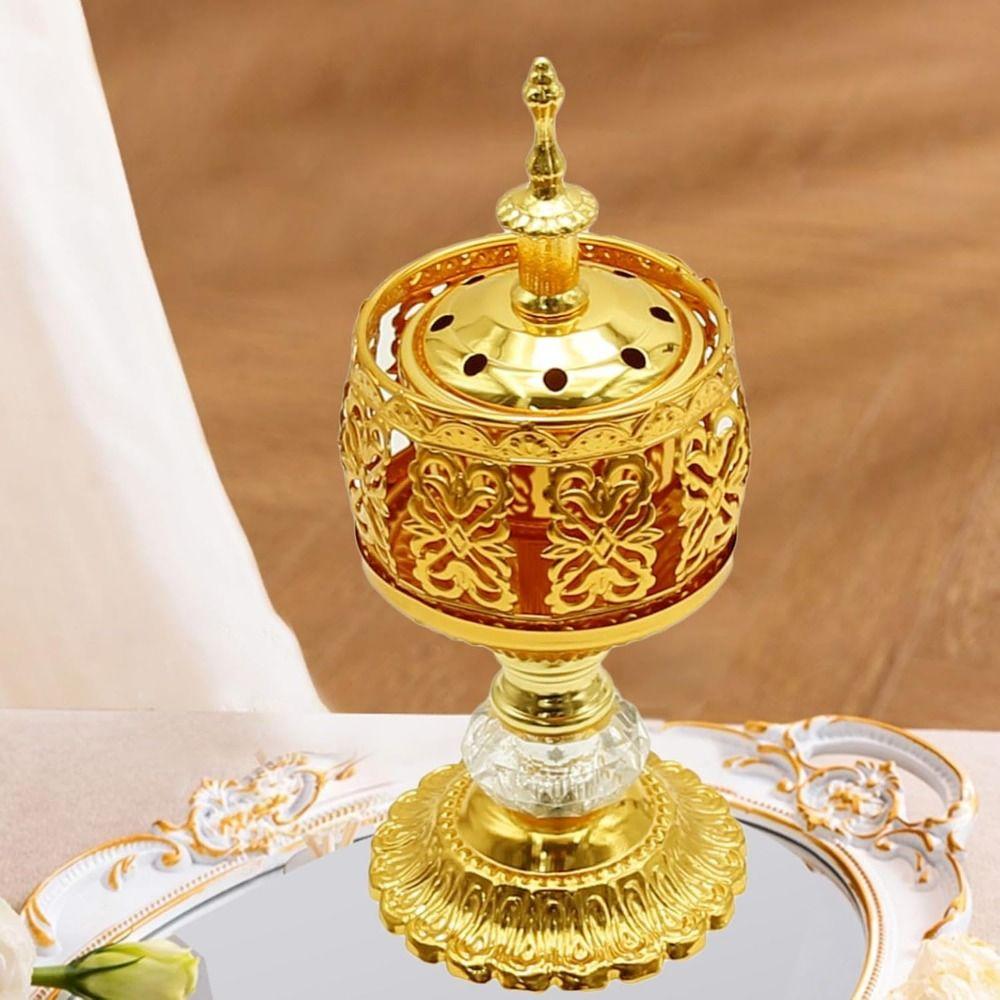 Handmade Hollow Tower Burner Arabic Style Arabian Incense Burner Desktop Ornament