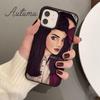 Brunette Blonde Girl Cute Phone Case for iPhone 11 12 13 14 Pro Max mini XR XS SE 2020 6S 7 8 Plus Samsung Galaxy S21 S22 Cover