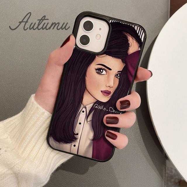 Brunette Blonde Girl Cute Phone Case for iPhone 11 12 13 14 Pro Max mini XR XS SE 2020 6S 7 8 Plus Samsung Galaxy S21 S22 Cover