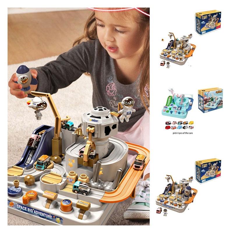 Children's Space-themed Adventure Car Set Educational And Fun Toy For Boys And Girls 4-6)