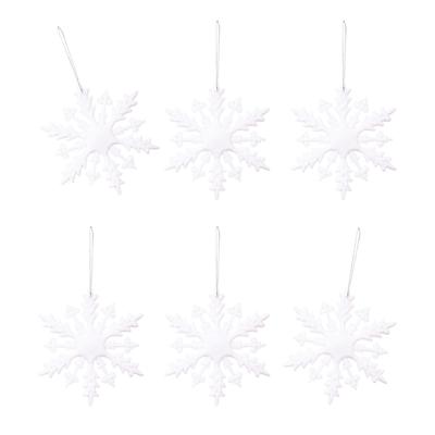 Zusätzliches PVC-Deck-Set mit 6 Weihnachts-Winterfest-Verzierungen