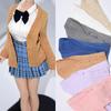 TOYBARJAPAN 1/6 Scale Action Figure Sexy Woman JK High School Girl Shaggy Knit Cardigan Size 7 Pink Body and Clothes Not Included