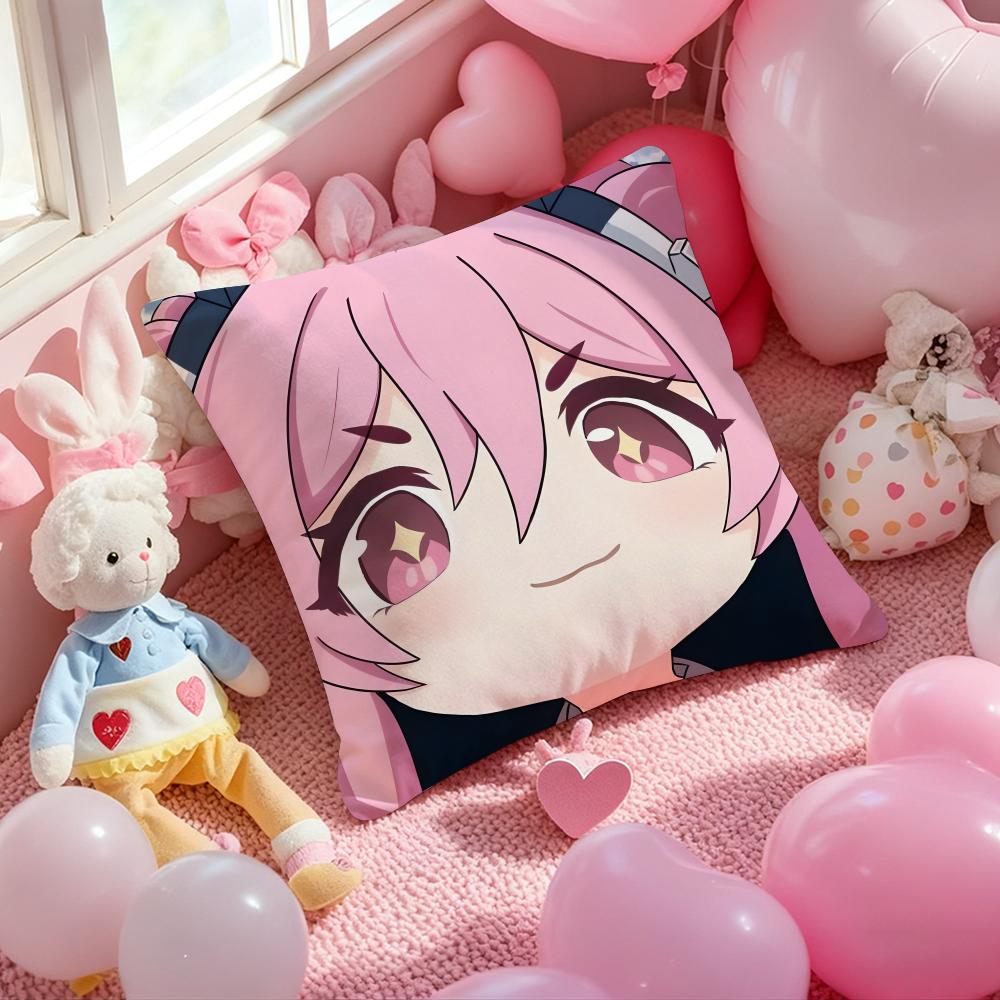 Anime Blue Archive Kawaii Girl Cushion Cover Pattern Printed Pillowcase for Living Room Sofa Cushion Cover & Bedroom Decor