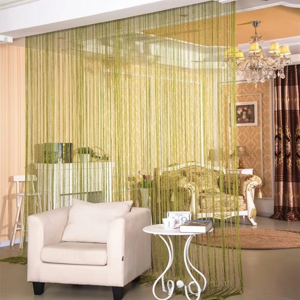 100x200cm String Curtain Shiny Tassel Curtain New Curtain Valance Window
