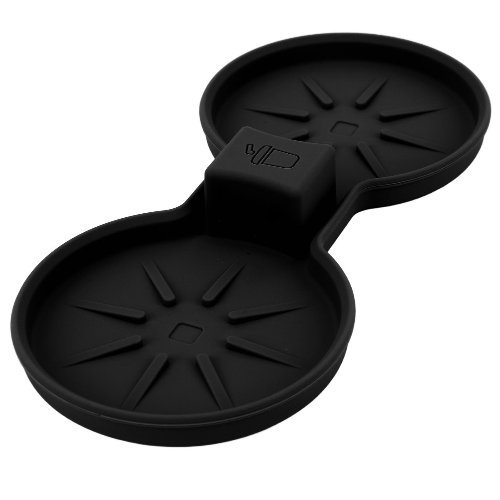 Вставка-коврик в подстаканник центральной консоли, противоскользящая, водонепроницаемая, термостойкая, коврик-подставка для подстаканника для автомобиля