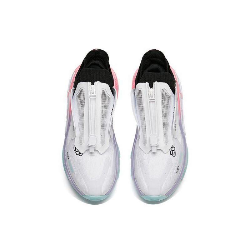 Anta AT91 Bounce Technology Non-Slip Wear-Resistant Low-Top Running Shoes Women Sneakers White Black 122148851-3