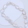 1String, 10×20mm Baroque Natural Freshwater Flat Drop Shape Pearls 36cm Loose Beads for Handmade Jewelry Craft Supplies, DIY Holiday Gifts