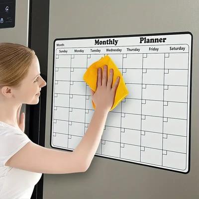 Horario Magnético, Borrable, Adhesivo para Refrigerador, Pizarra de Mensajes, Horario Semanal, Adhesivo para Refrigerador, Decoración del Hogar