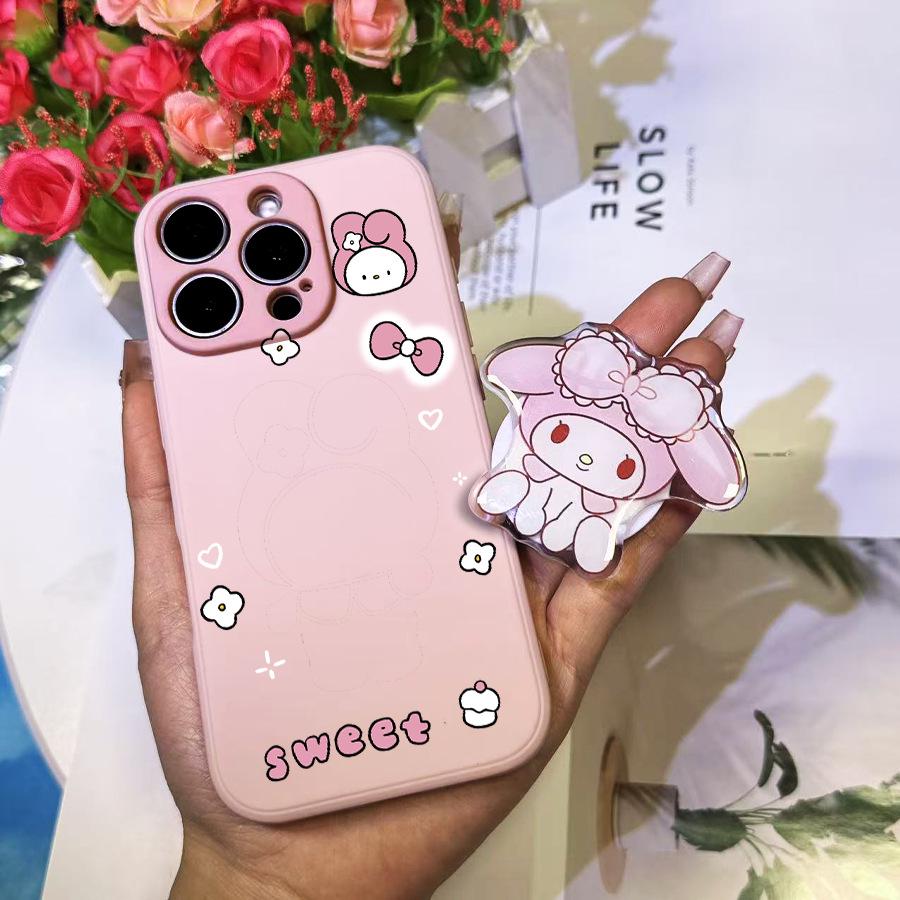 Sanrio TK Stand Airbag KT Phone Case – Pink for Apple 15. iPhone 15