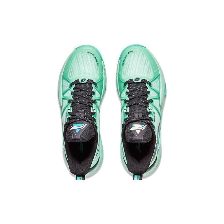 Li Ning Light Speed 1.5 Comfortable Versatile Shock Absorption Wear Resistant Rebound Low Top Basketball Shoes Men Sneakers Green Black ABAT101-1