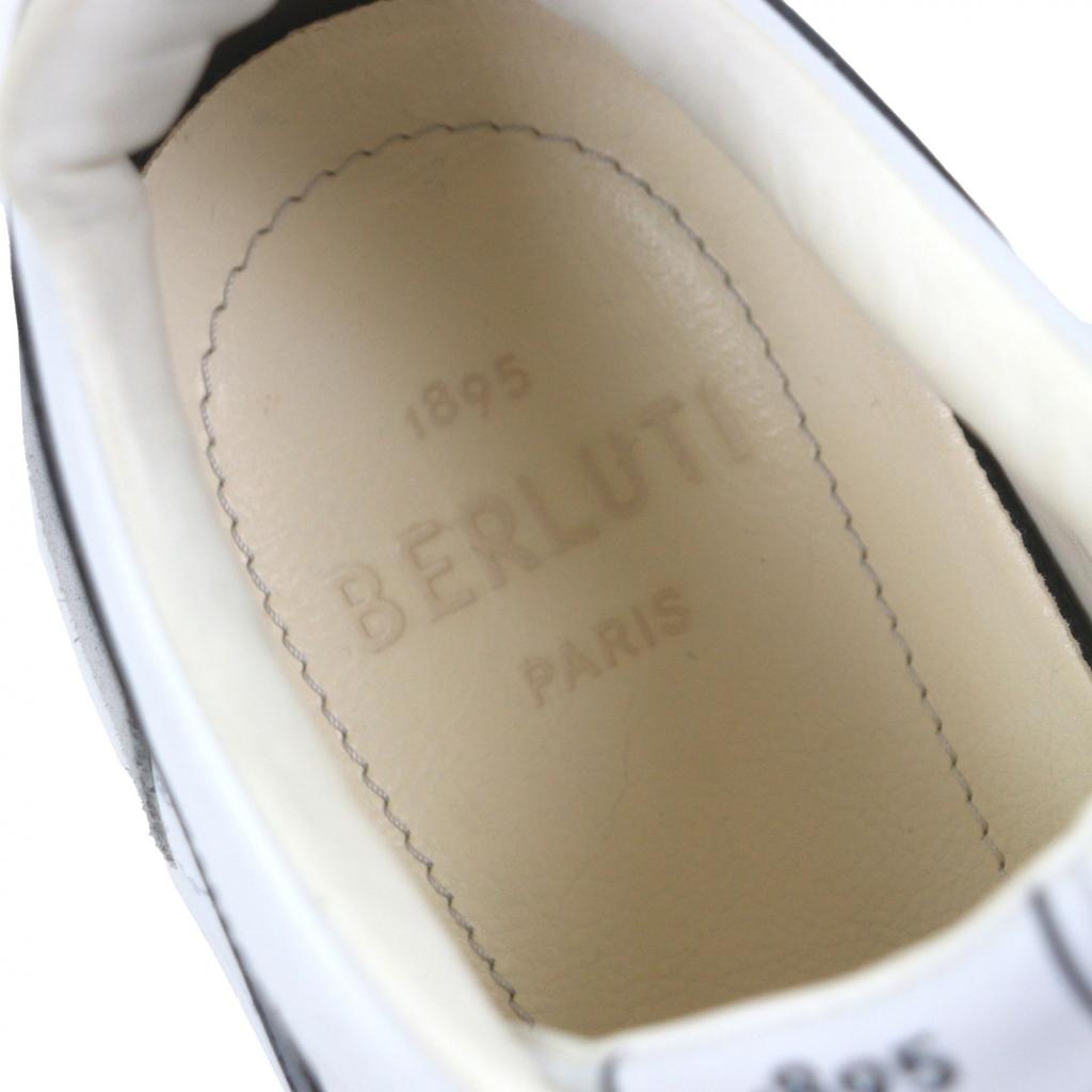 Great BERLUTI Low cut sneakers Play time white leather mens 7 Used