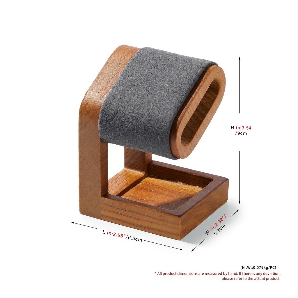 Oirlv Watch SM23502 Mini Watch Wooden Fits Eligible Invoices Stand, (Dark Gray), Portable, Stand, Design, Display, Storage, Photography, Luxury,