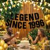 Černý Papírový Legendární Od roku 1996 Banner Girlanda Ručně Vyrobený Šťastné Narozeniny Banner Dekorativní Oslava Párty Scéna Rekvizita Darování