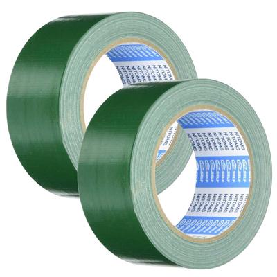 PROSELF Barevná látková lepicí páska 50 mm široká x 25 m Sada pro odpadky a A9074 SE, Zelená, Dlouhá, 2, Balení, Karton, Plechovky, Zesílení,