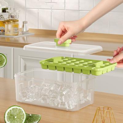 28/56 Grids One-Button Ice Tray Mold 28/56 Grids Storage Box Quick-Freeze Ice Mould  Beer