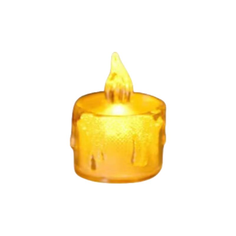 Korean Style LED Smokeless Tea Light Candle - Transparent, Luminous, Girl-Heart Design