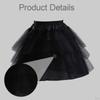 Petticoat Lightweight Flower Girl Crinoline Underskirt Soft Yarn Elastic Waist Boneless Skirt