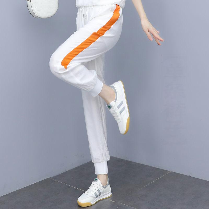 T-skjortedress Dame Sommer Casual Løse Leggings Sportsskjorte Todelt Sett