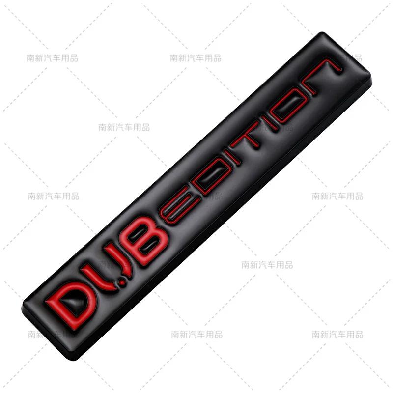 1Pc 3D Metal Car DUB EDITION Logo Rear Trunk Front Grille Decals Emblem Badge Sticker For Passat Polo Golf GTI Touran Tiguan