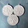 Silicone Mould Keyring Mold DIYs Keychain Casting Mould Round Life Tree Mould