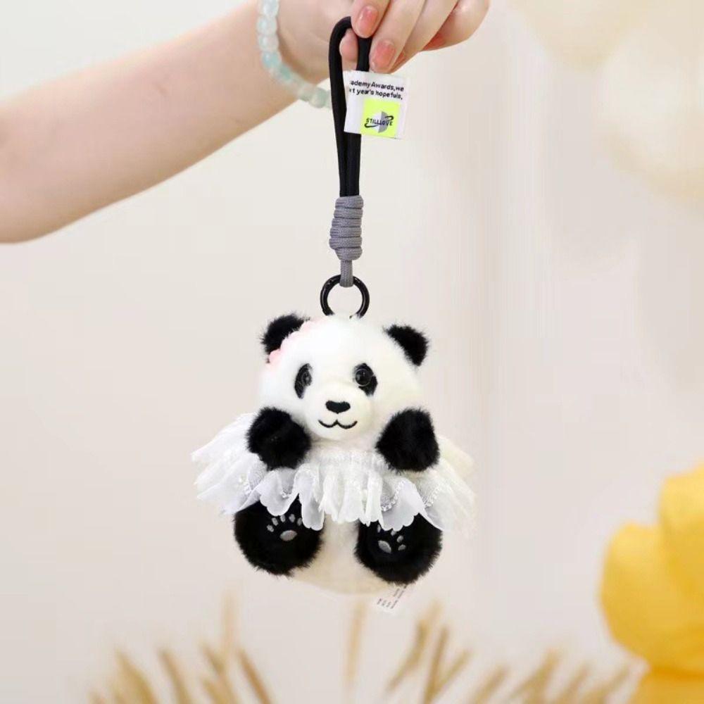 Simulation Panda Plush Toy Pendant Jewelry Plush Creative Keyring Bag Ornament